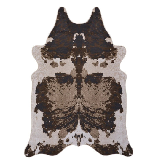 Hide Brown+Ivory Area Rug — CHD1004