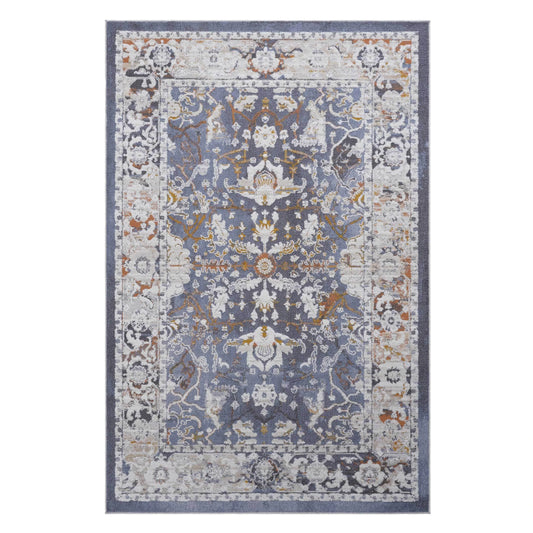Loom & Luxe Blue & Traditional Area Rug