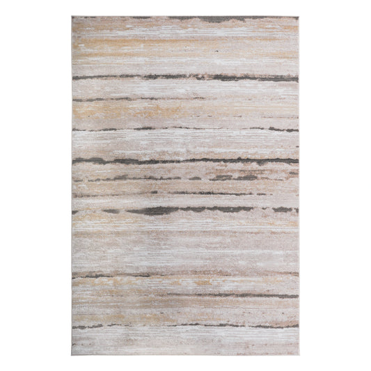 Loom & Luxe Brown & Striped Area Rug