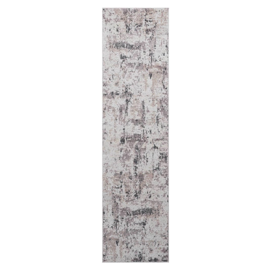 Loom & Luxe Cream & Brown & Abstract Area Rug