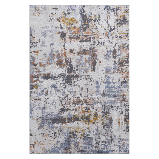 Loom & Luxe Ivory & Blue & Traditional Area Rug