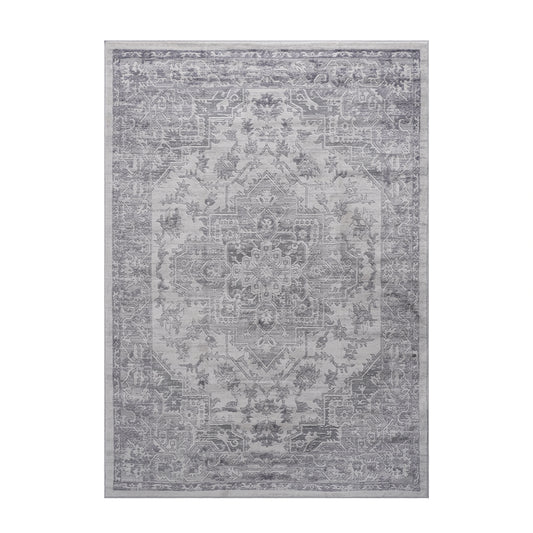 Loom & Luxe Silver & Oriental Area Rug