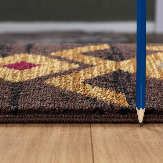 Tribes Brown Southwest Area Rug — YLS4005