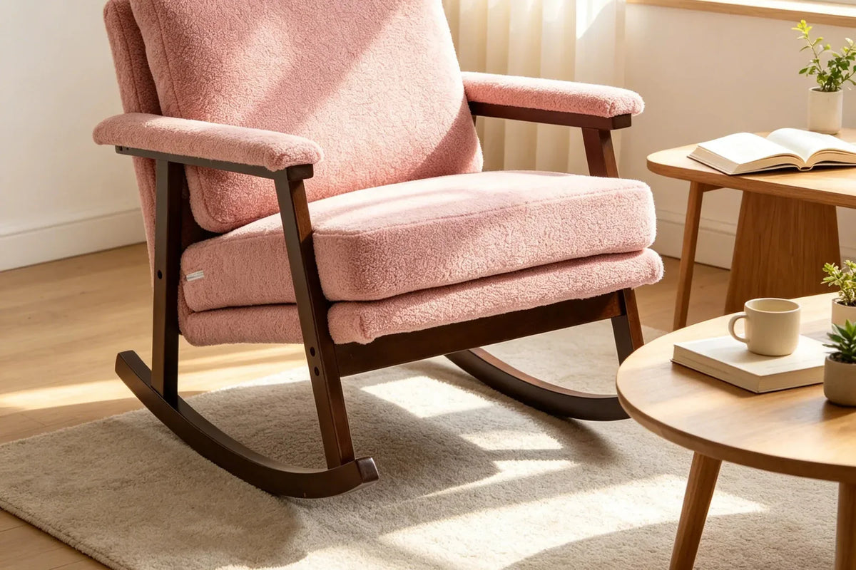 Considered furniture creating a warm, tactile living environment