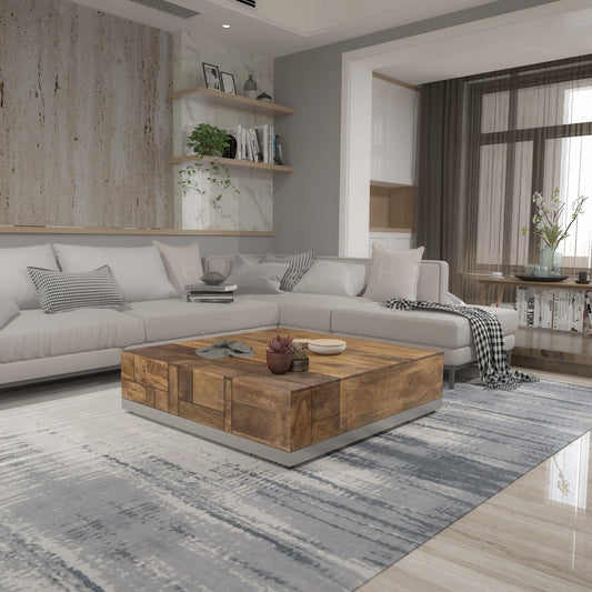 Solid Wood Coffee with Storage – view 1