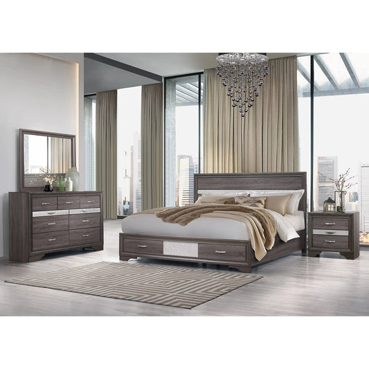 RYDER GREY 5PC QUEEN BEDROOM SET – view 1
