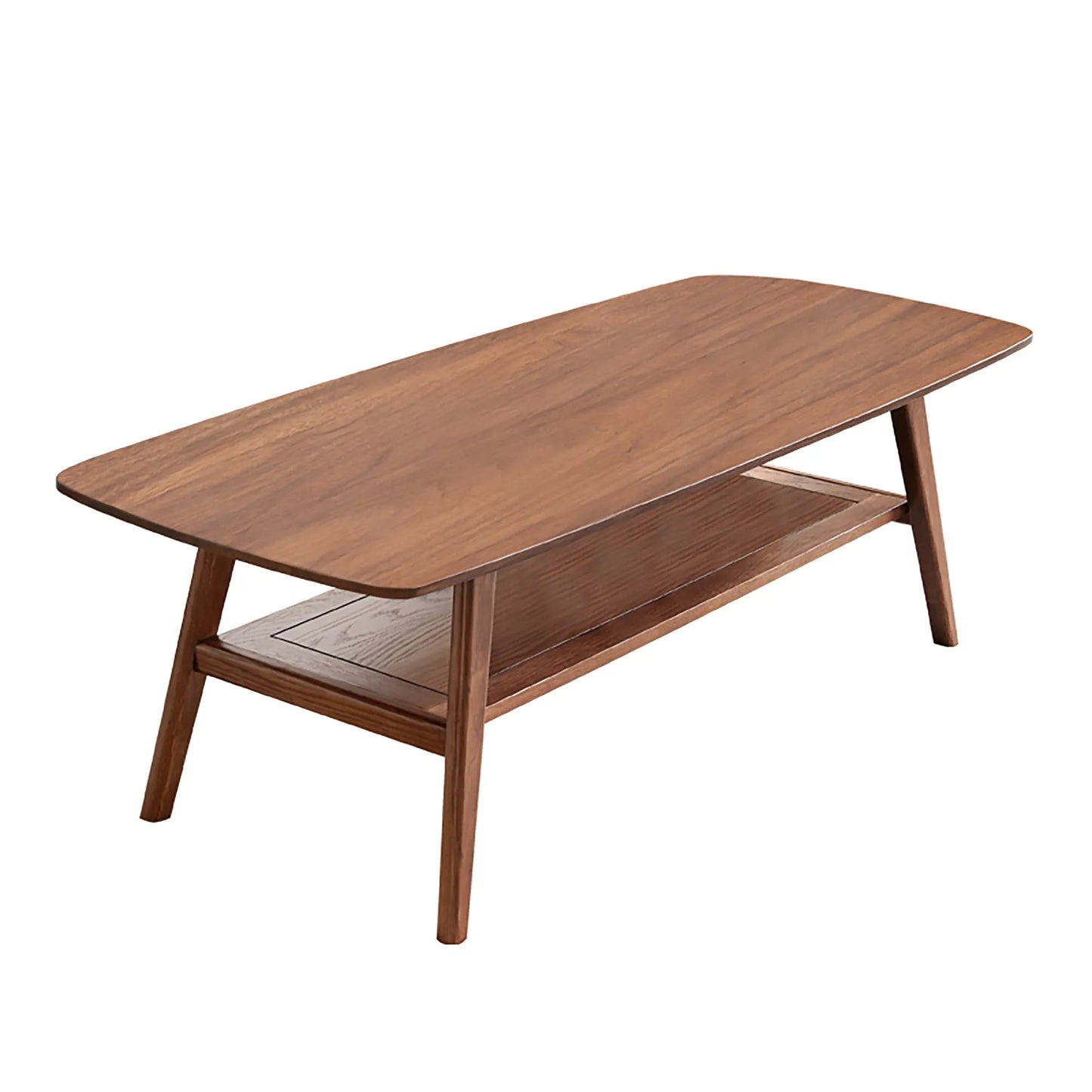 Center table Low Table 100% solid Oak Wood Top plate Desk Coffee table Width 100 x Depth 50 x Height 44 cm Study desk Work from home Easy to assemble – view 1