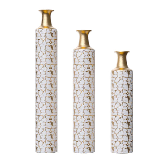 Floor Vases Gold Large Vases - 32/28/24-Inch Decorative High Vases Set of 3 for Home Décor Vintage Large Vases Representing Twigs, Twigs Dried – view 1