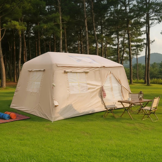 11 m ² Inflatable Tents for Camping, Blow Up Tent with Hand Pump, Easy Setup InflatableTent 4 Season Tent, Waterproof Oxford Air Glamping Tents for – view 1
