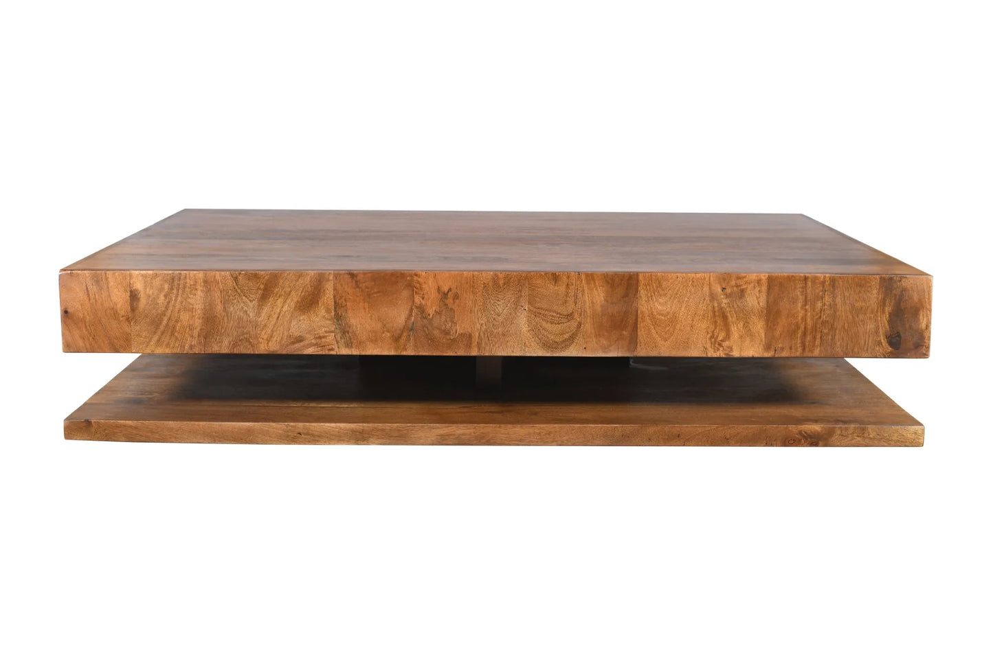 Modern Low Profile Solid Wood Coffee Table – view 3