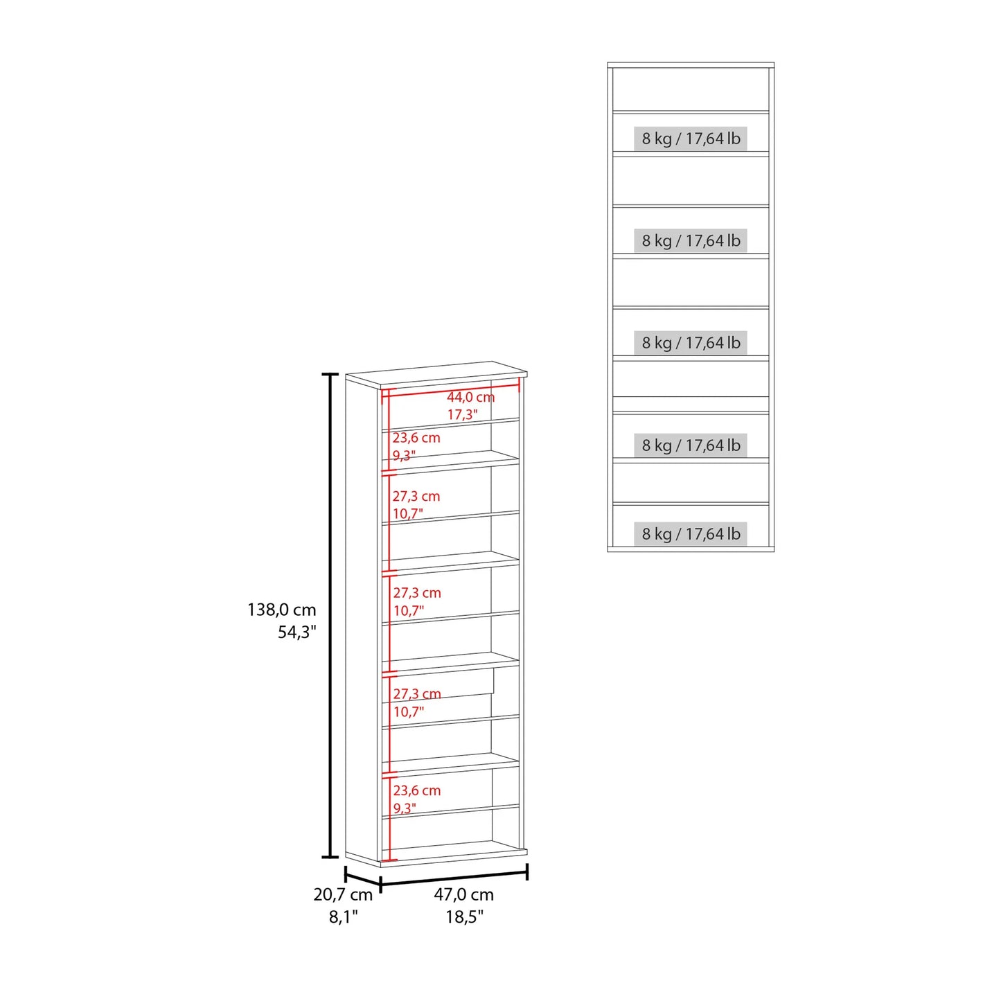 Wall Mounted Shoe Rack With Mirror, Single Door, Capacity For Ten Shoes Natural Oak – view 3