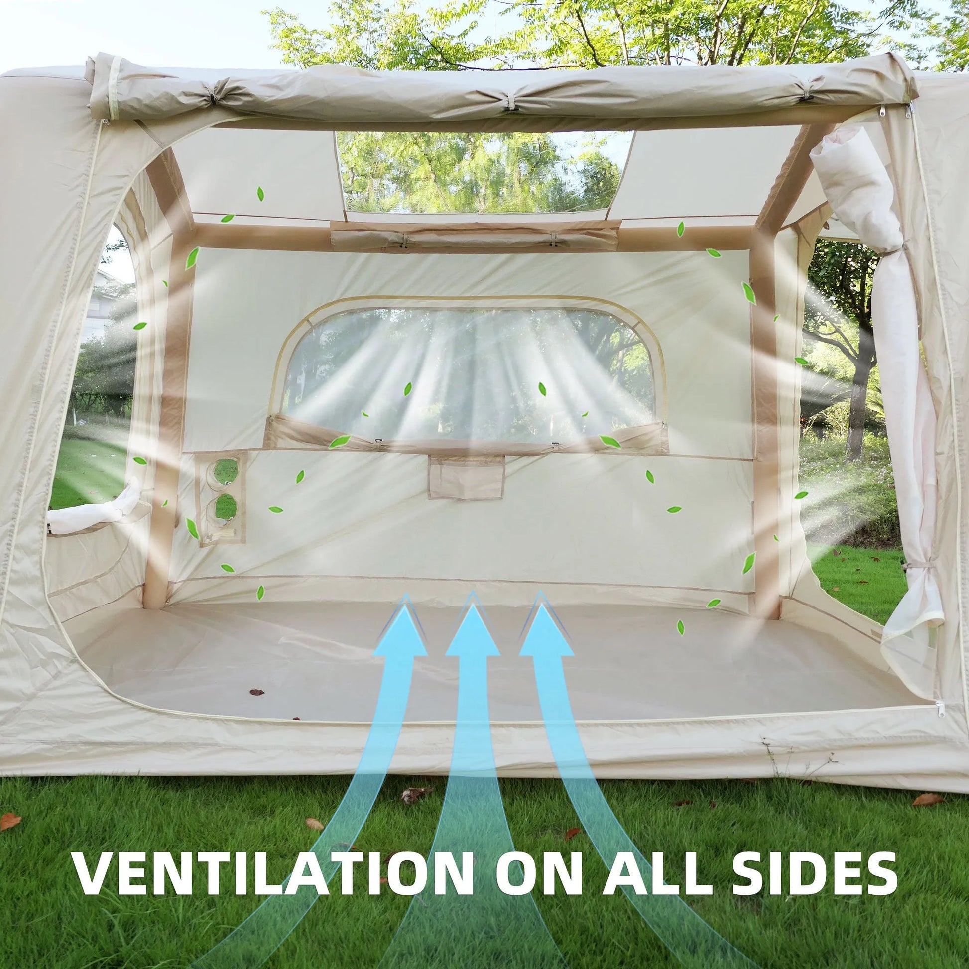 Inflatable Tents for Camping,suv tent , Easy Setup InflatableTent 4 Season Tent, Waterproof Oxford Air Glamping Tents for Camping Adult 4/6/8 Person – view 3