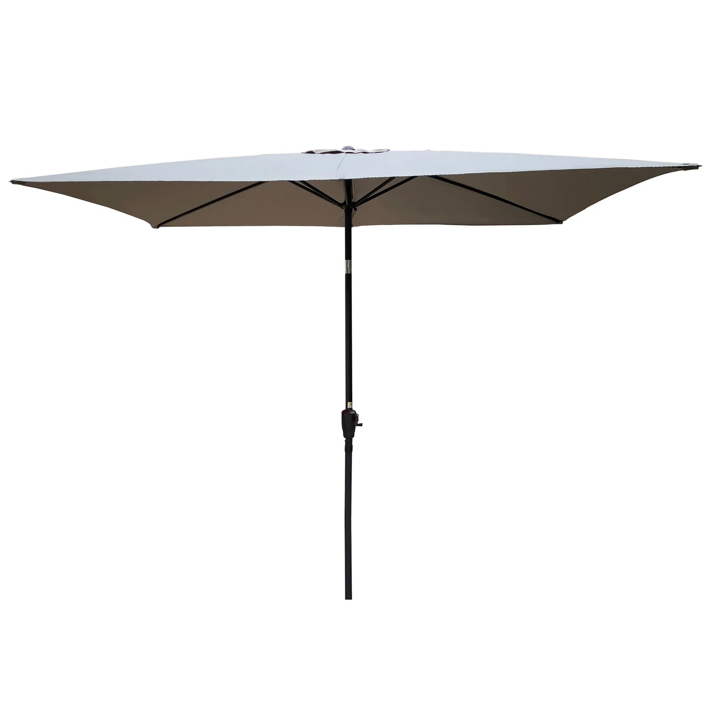 6 x 9ft Patio Umbrella Outdoor Waterproof Umbrella with Crank and Push Button Tilt without flap for Garden Backyard Pool Swimming Pool Market – view 3