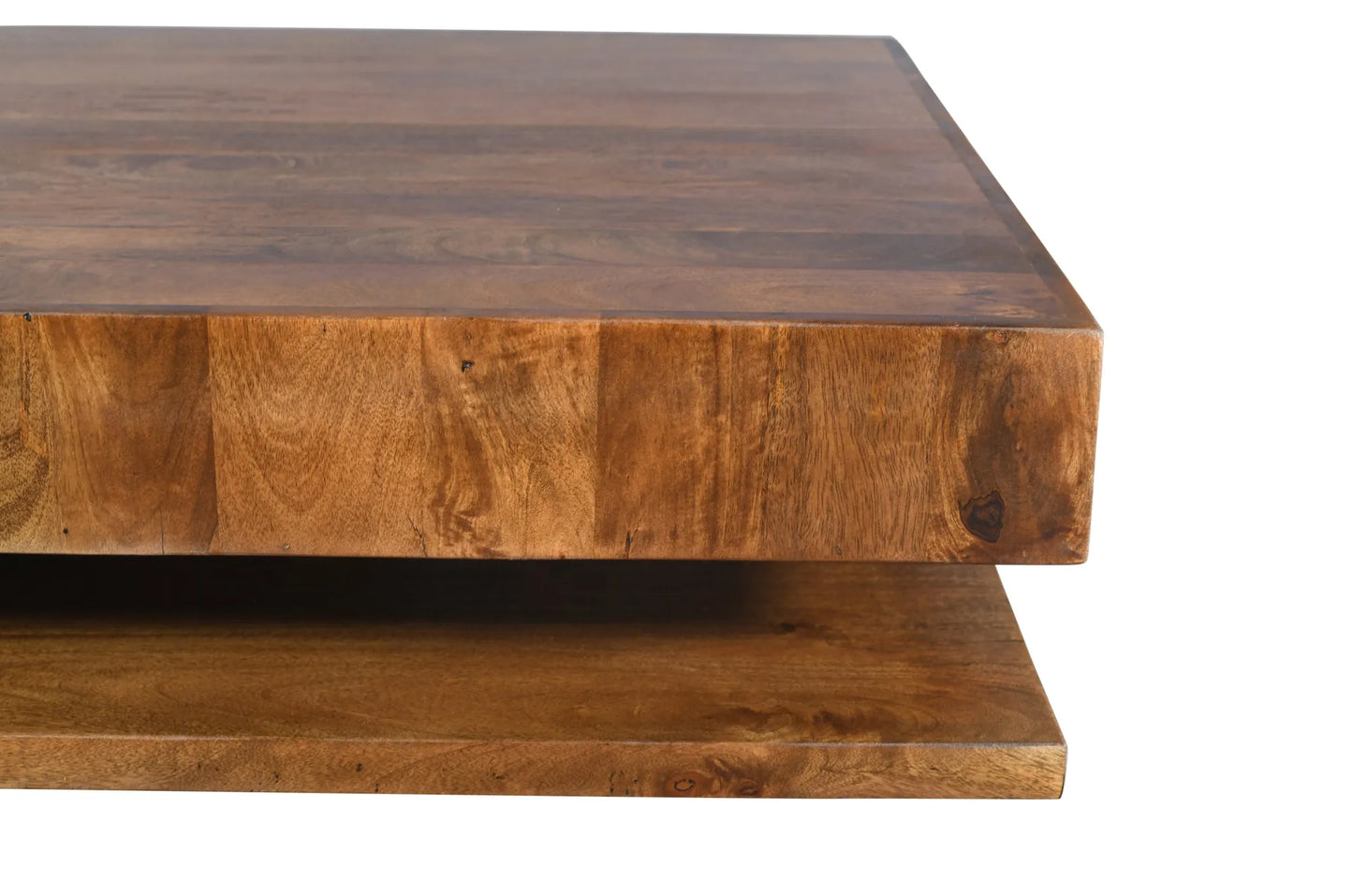 Modern Low Profile Solid Wood Coffee Table – view 4