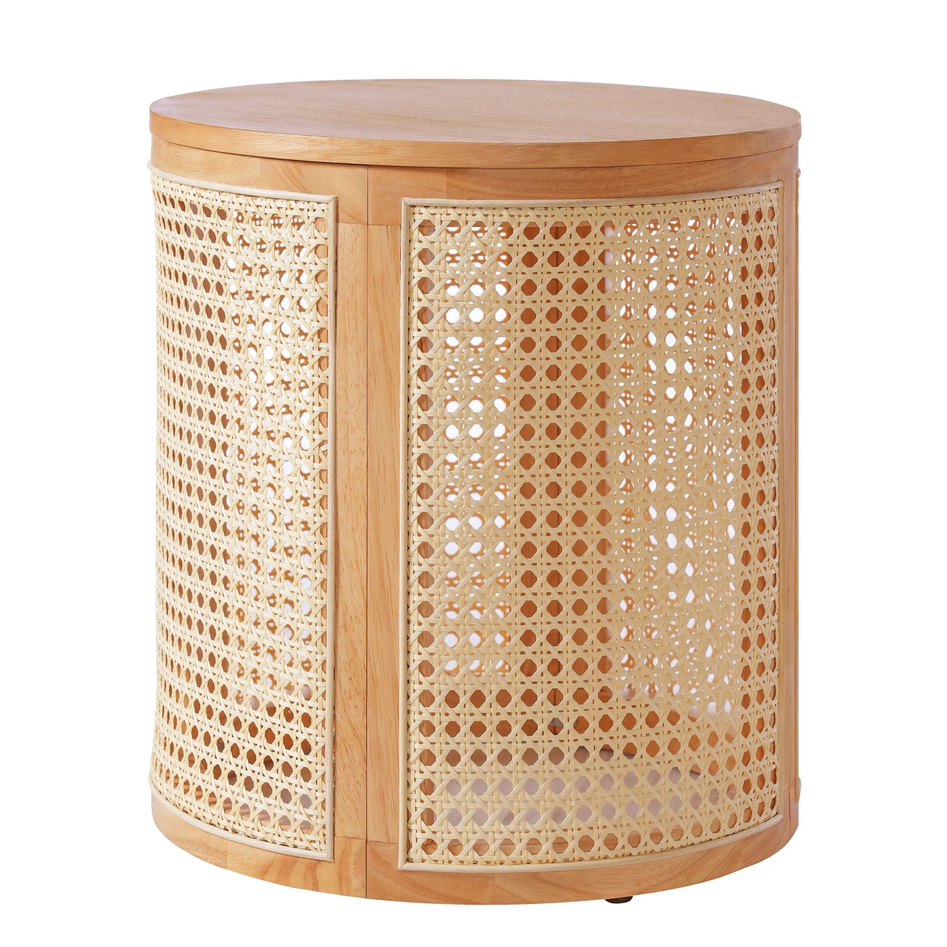 RUBBER SOLID WOOD SIDE TABLE,NATURAL COLOR – view 4