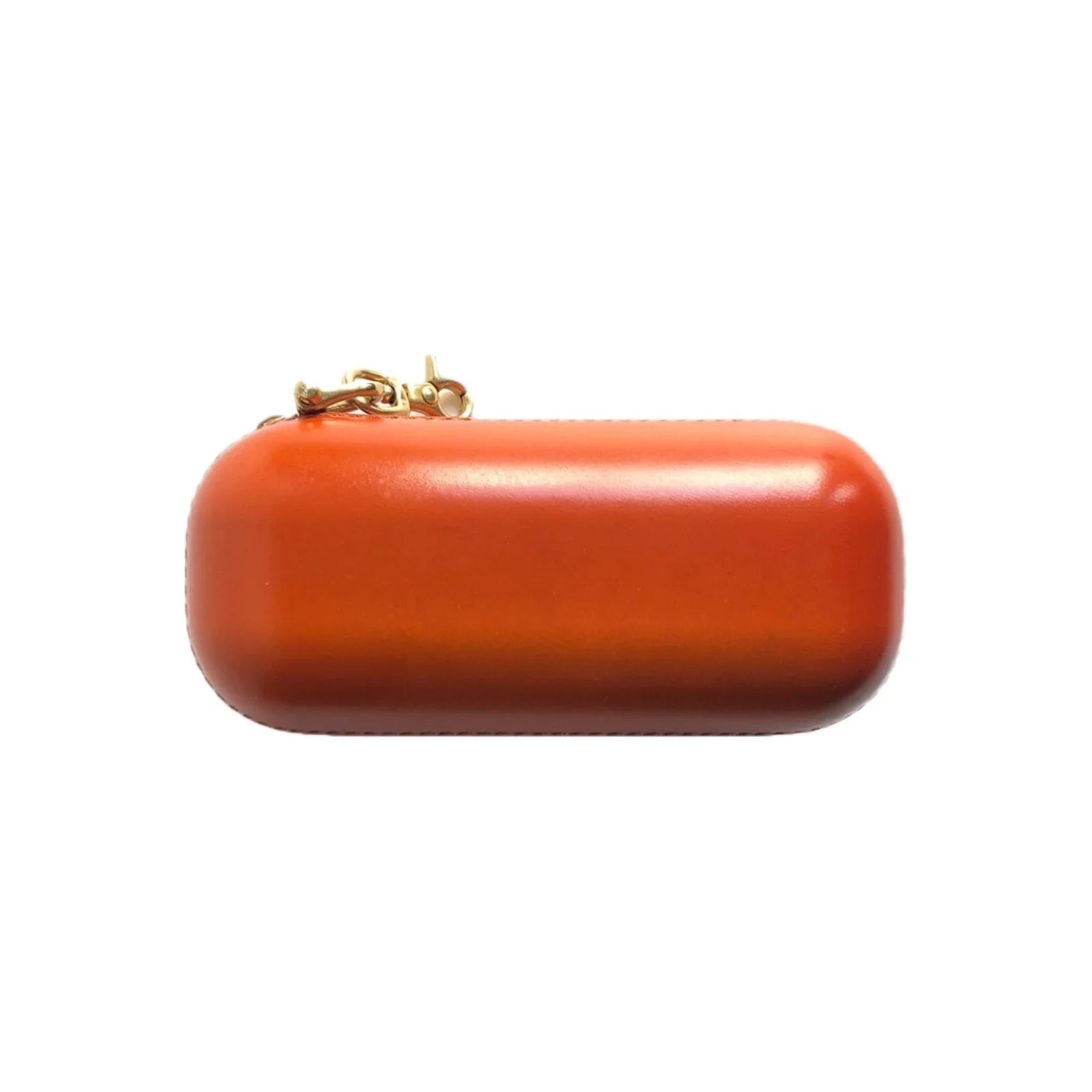 Tan vegetable-tanned leather eyeglass case product view