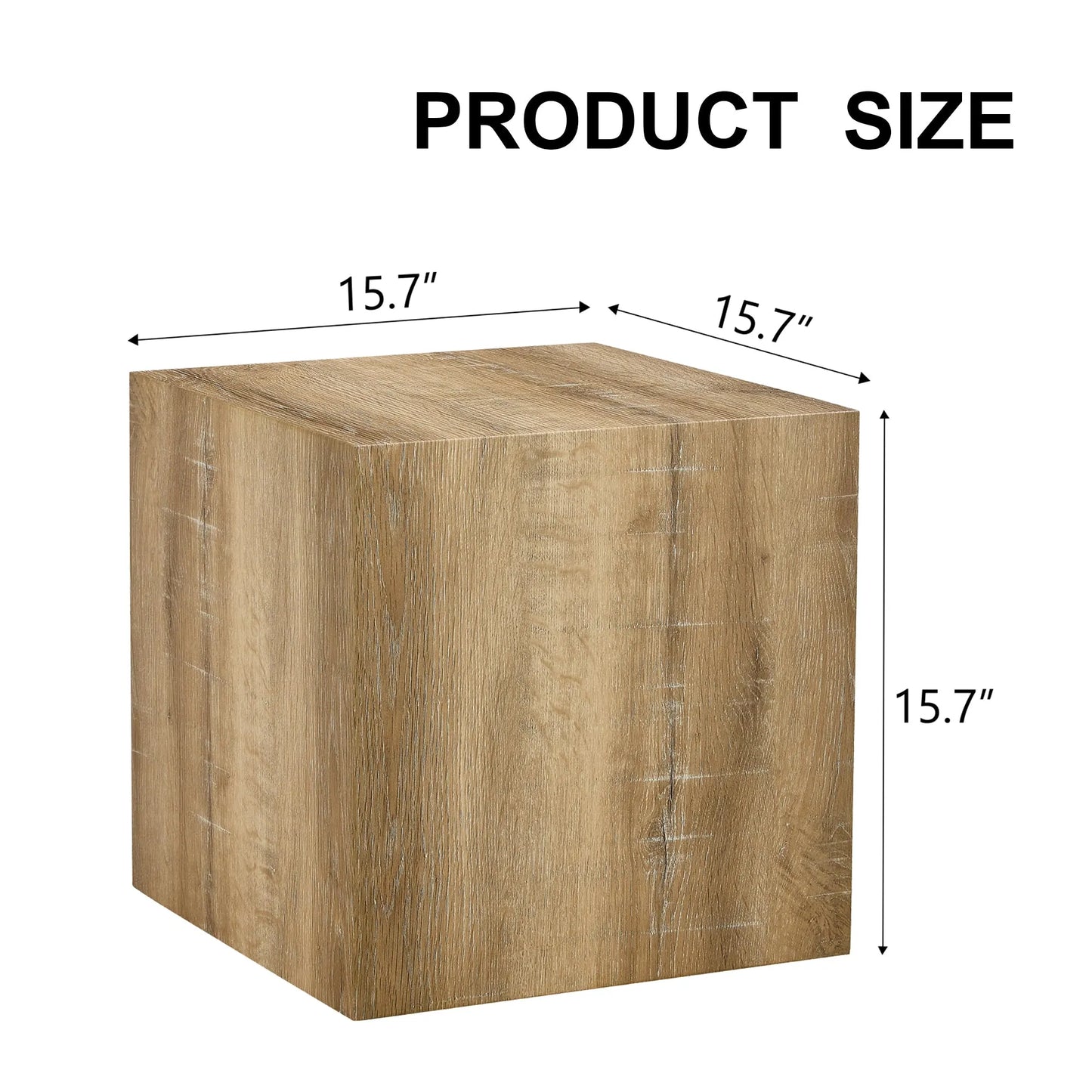 Elevate your living space with this square modern MDF coffee table that showcases smooth, light wood color texture patterns. It is characterized by – view 4