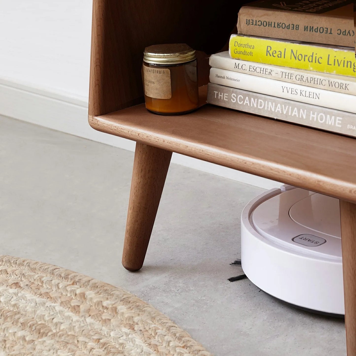 Pure Solid Wood Bedside Cabinet Modern Simple Nightstands European Beech Solid Beech Storage Cabinet Natural – view 4