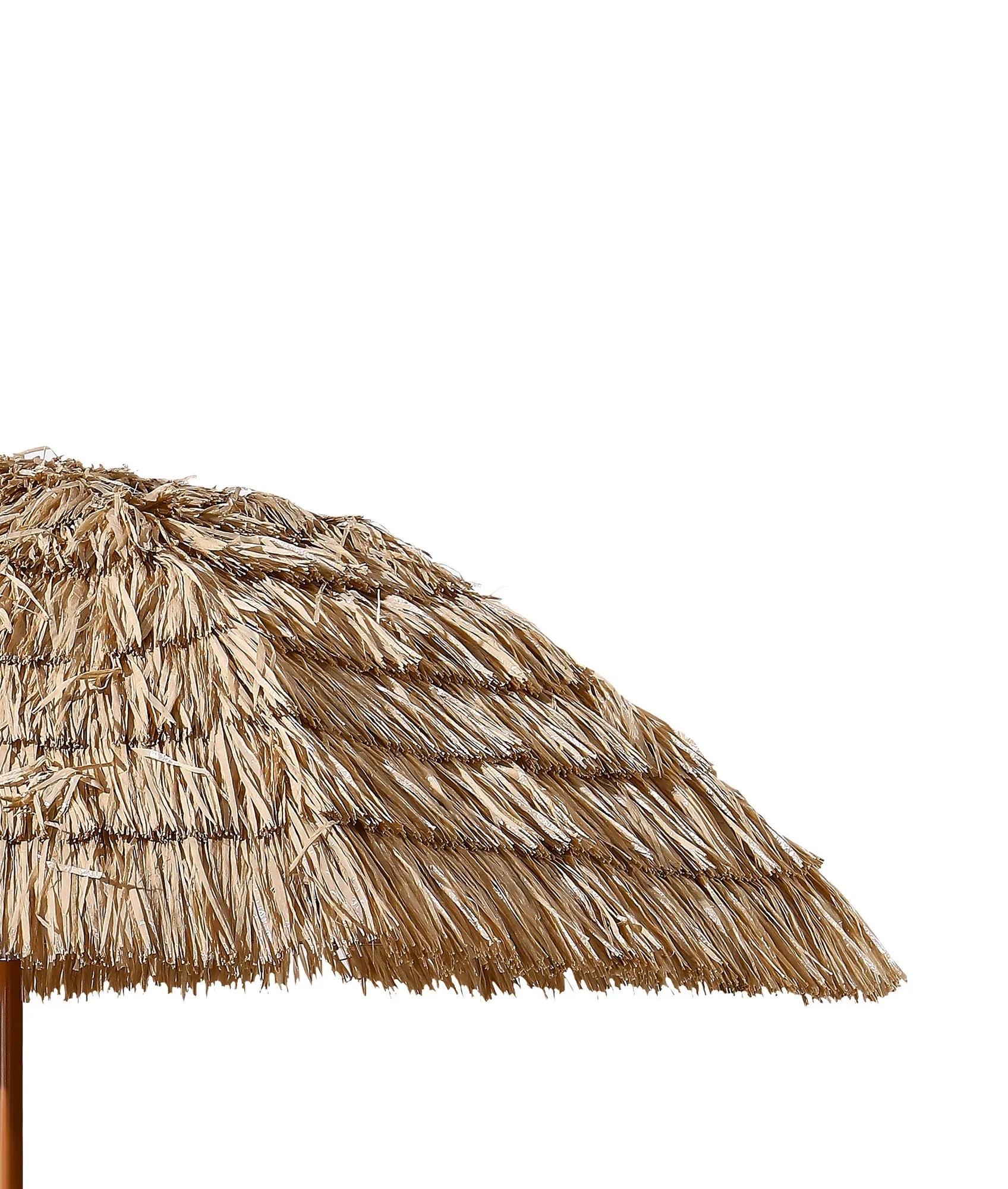 8'Thatch Patio Tiki Umbrella Tropical Palapa Raffia Tiki Hut Hawaiian Hula Beach Umbrella,Straw umbrella – view 4