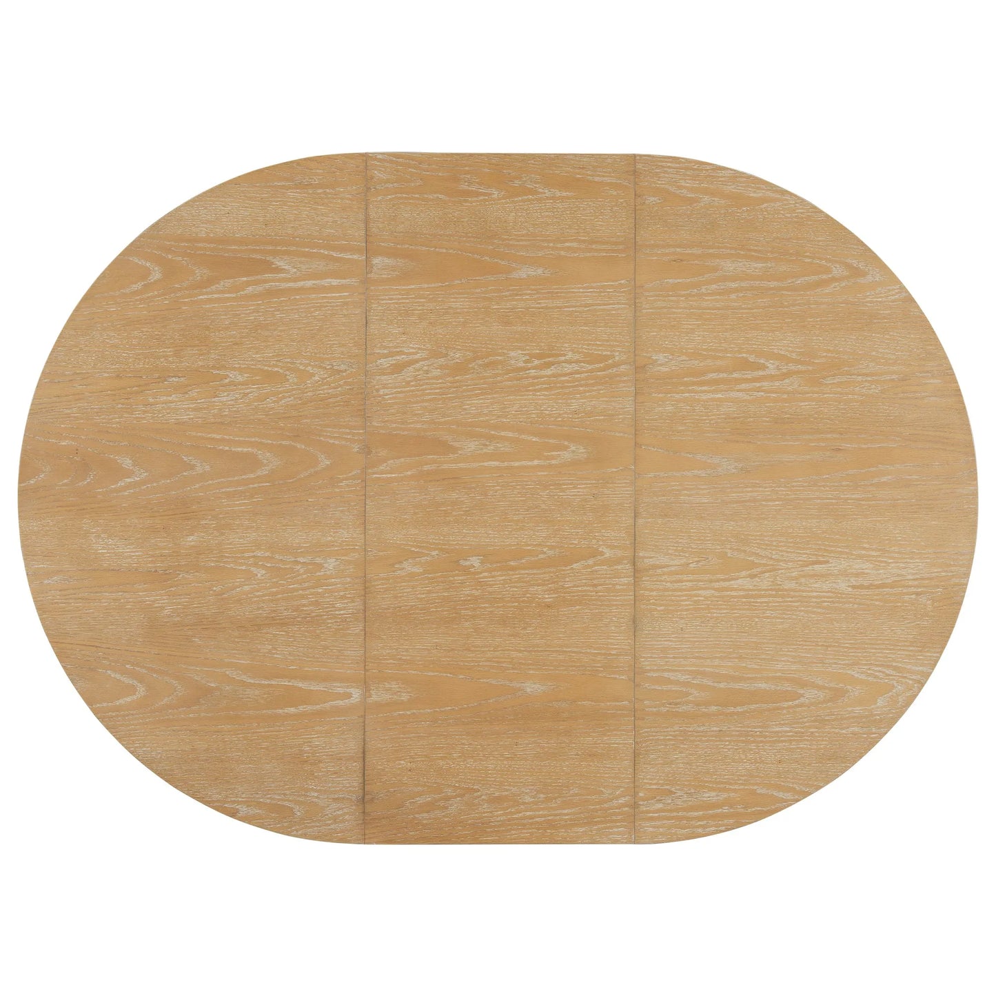 Farmhouse Extendable Round Dining Table with 16inch Removable Leaf for Small Places, Natural – view 5