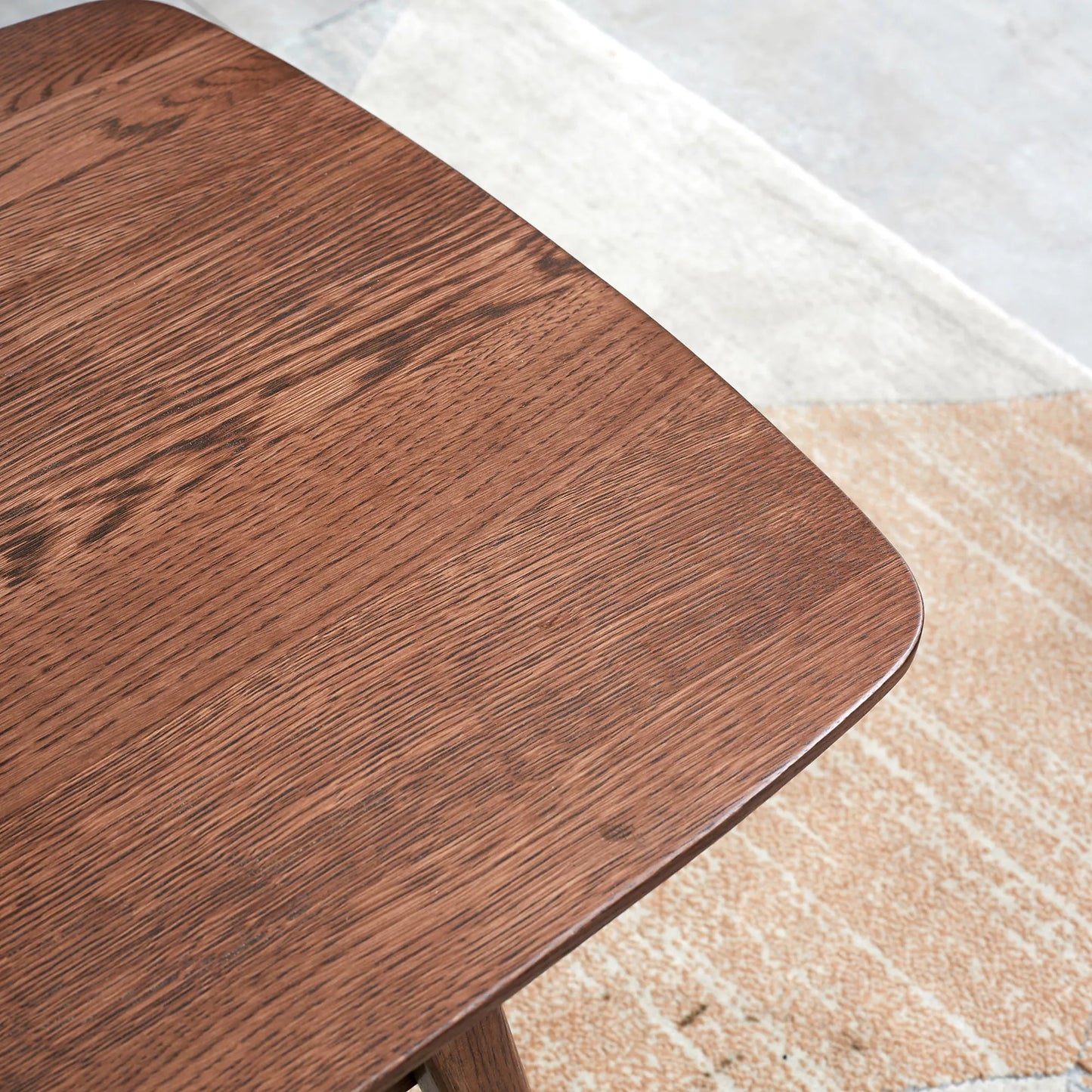 Center table Low Table 100% solid Oak Wood Top plate Desk Coffee table Width 100 x Depth 50 x Height 44 cm Study desk Work from home Easy to assemble – view 5