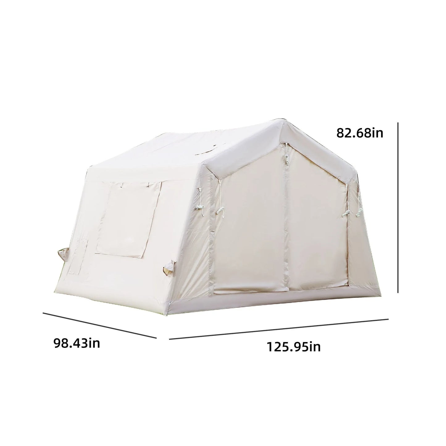 8 m ² Inflatable Tents for Camping, Blow Up Tent with Hand Pump, Easy Setup InflatableTent 4 Season Tent, Waterproof Oxford Air Glamping Tents for – view 5