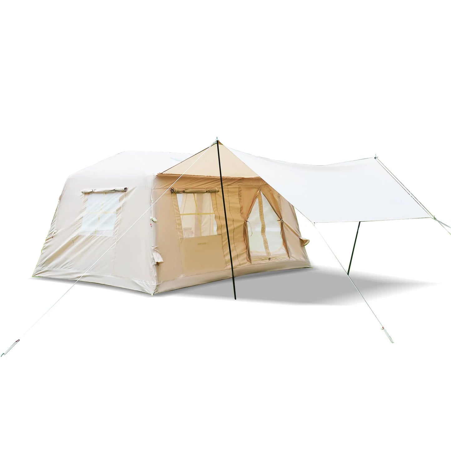 11 m ² Inflatable Tents for Camping, Blow Up Tent with Hand Pump, Easy Setup InflatableTent 4 Season Tent with Canopy , Waterproof Oxford Air – view 5
