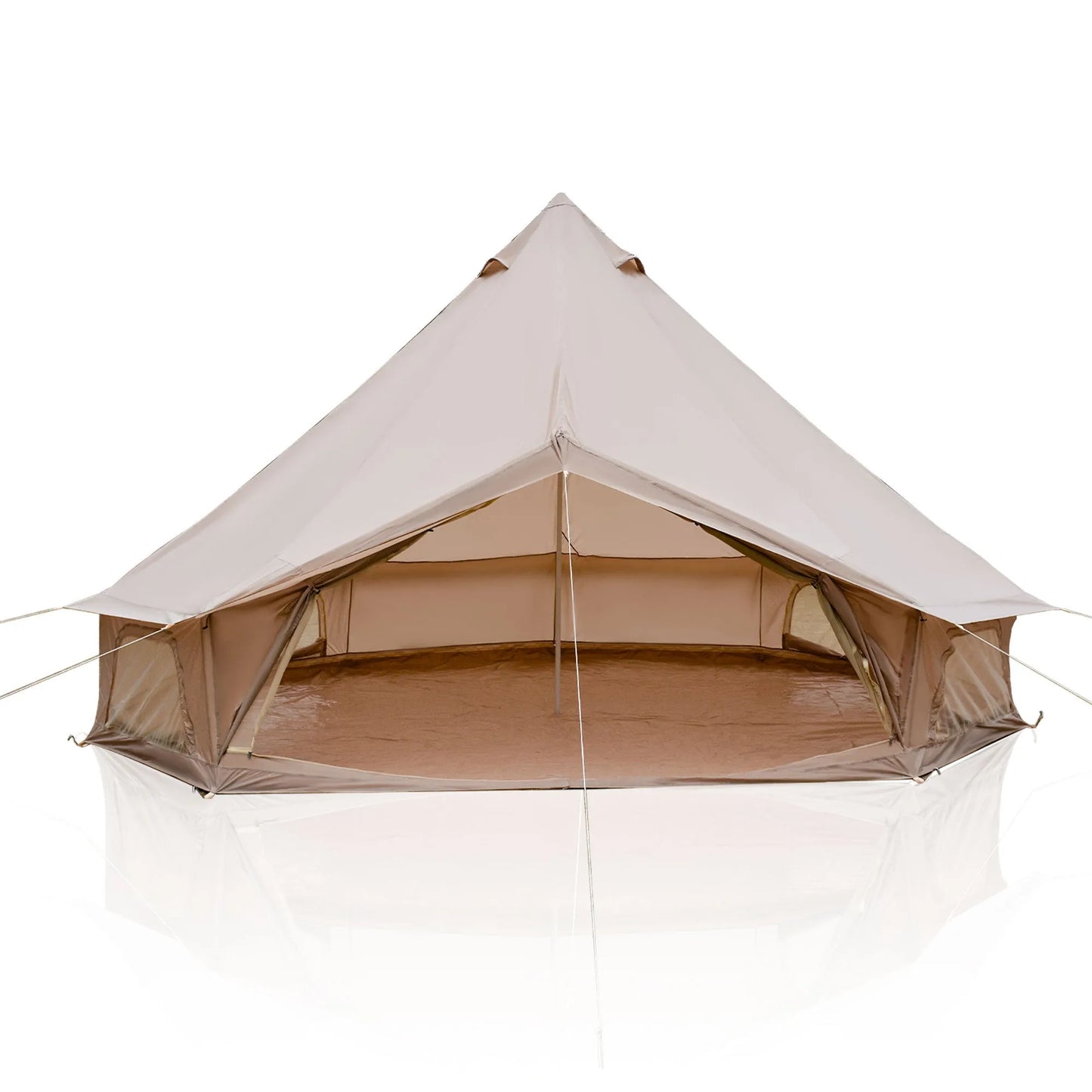 4 Season Bell Tent 16.4FT, Beige Waterproof Glamping Yurt Tent with Stove Jack, Fits 10 People Family Camping Tent for Outdoor Parties & Camping – view 5