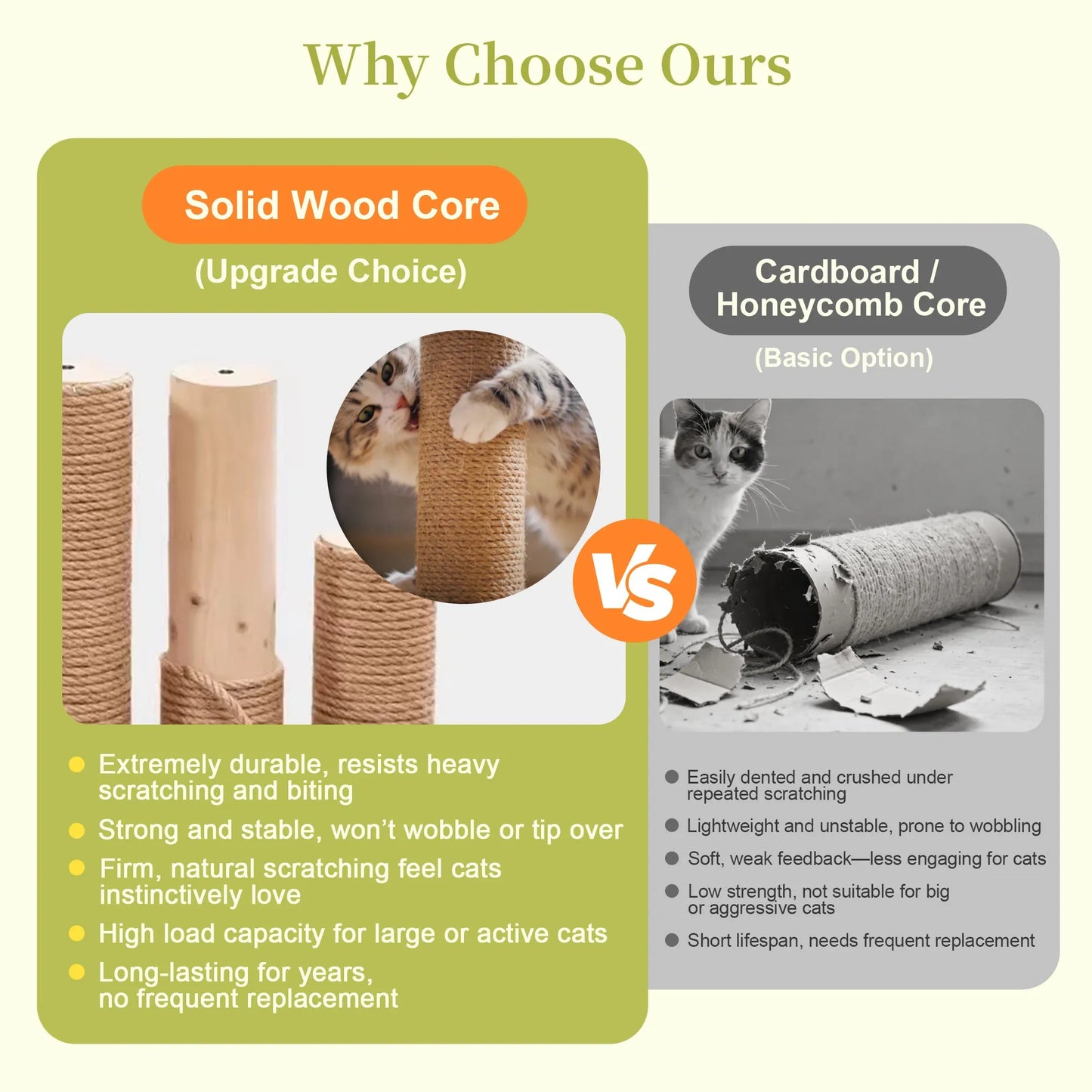 4 Tiers Outdoor Cat House Weatherproof Cat Tree Tower with Waterproof Roof and 2 Doors , Feral Cat Shelter Outside Enclosure, Multi-Level Play Zones – view 6