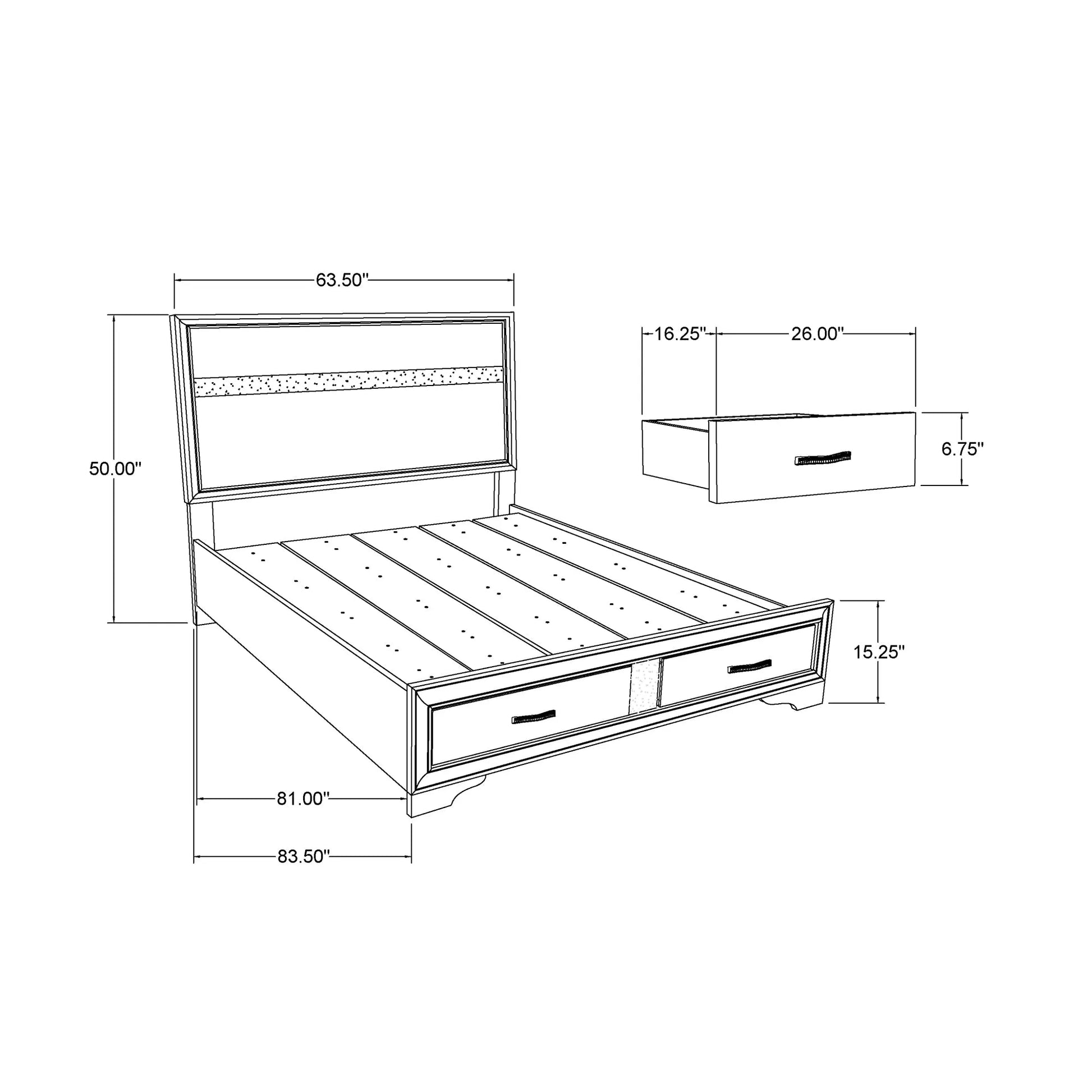 RYDER GREY 5PC QUEEN BEDROOM SET – view 7