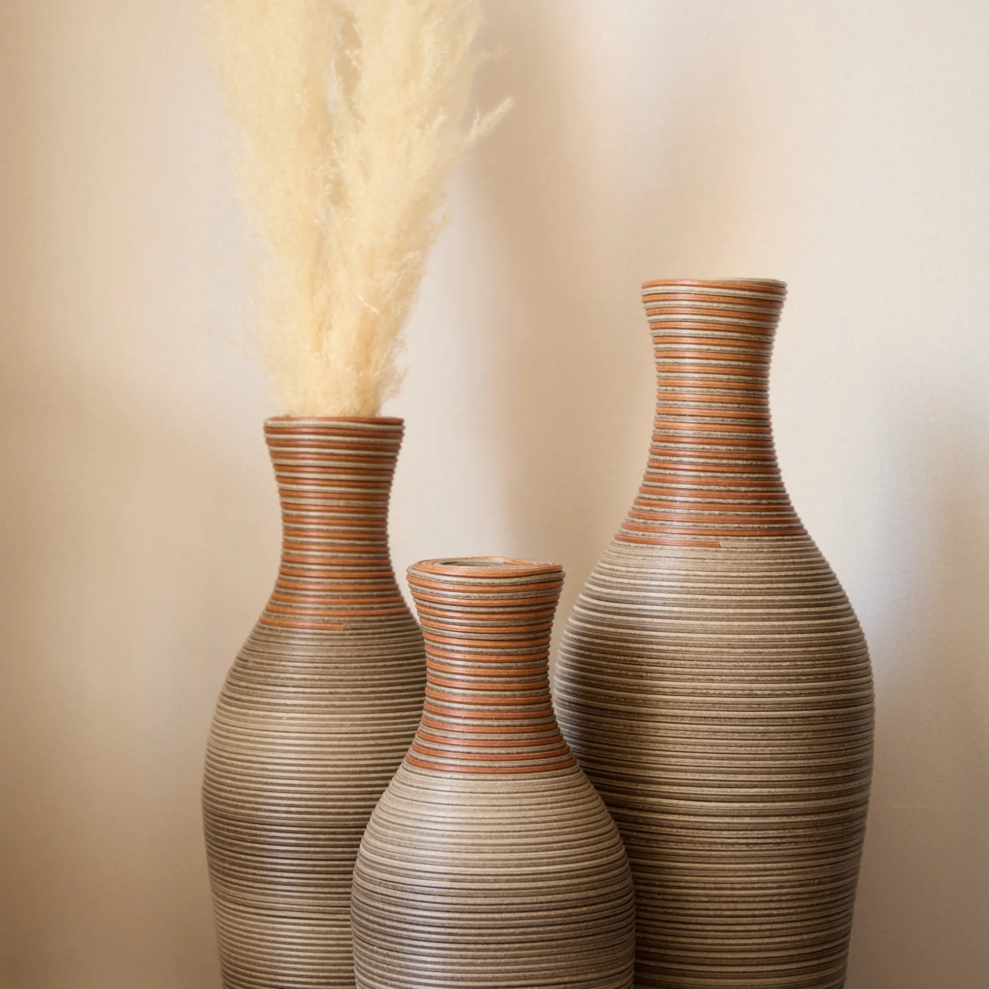 Desktop Vase, Brown Decorative Floor Vase, Classic and Neat Floor Vase, High Independent Flower Stand, Artificial Vine Vase, PVC Floor Vase, Home – view 7