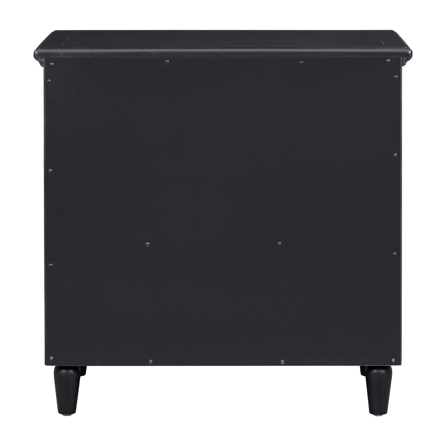 U_STYLE 28''painted Nightstand with 3 Drawers and Smooth Gliding Rails ,Simple Bedside Cabinet with Metal handle, Minimalist Sofa Side Table with – view 7