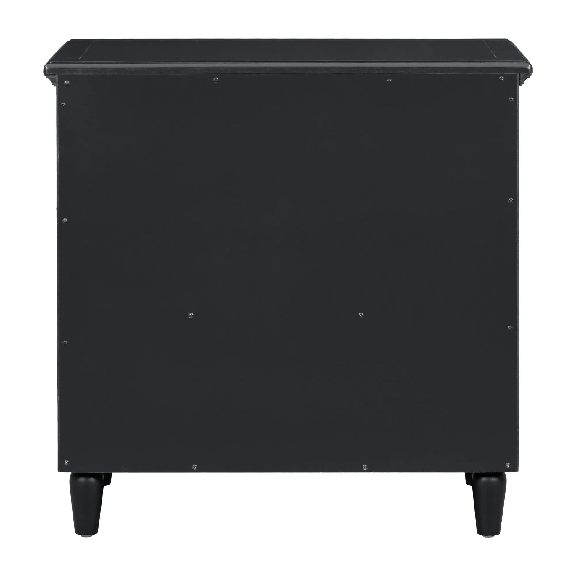 U_STYLE 28''painted Nightstand with 3 Drawers and Smooth Gliding Rails ,Simple Bedside Cabinet with Metal handle, Minimalist Sofa Side Table with – view 7