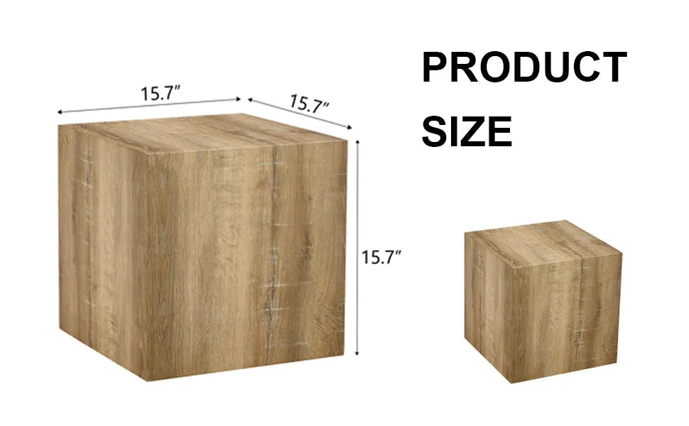 Elevate your living space with this square modern MDF coffee table that showcases smooth, light wood color texture patterns. It is characterized by – view 8