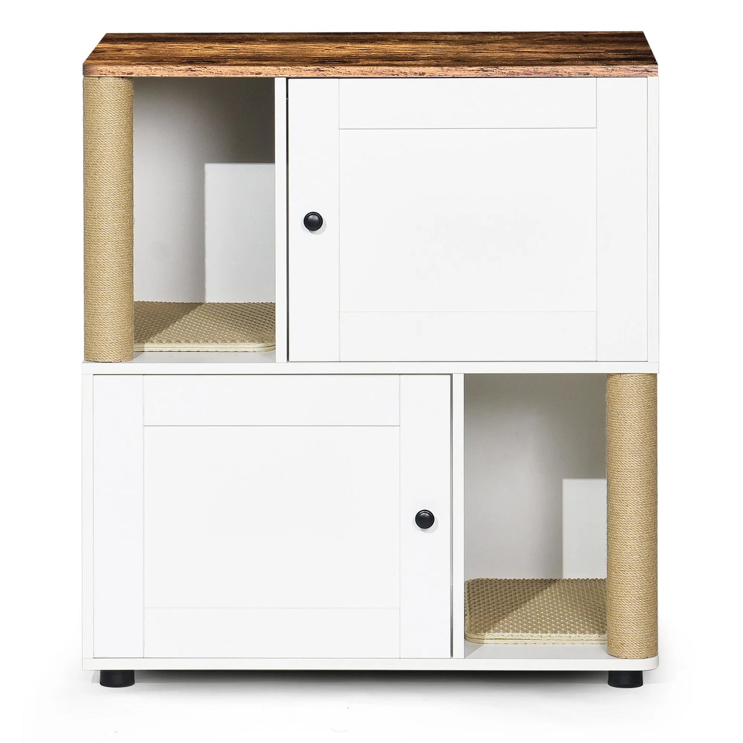 Double Cat Litter Box Enclouse,Cat Litter Box Enclosure for 2 Cats, Cat Litter Cabinet, Double Litter Box Enclosure with Shelve, Fit Most of Litter – view 8