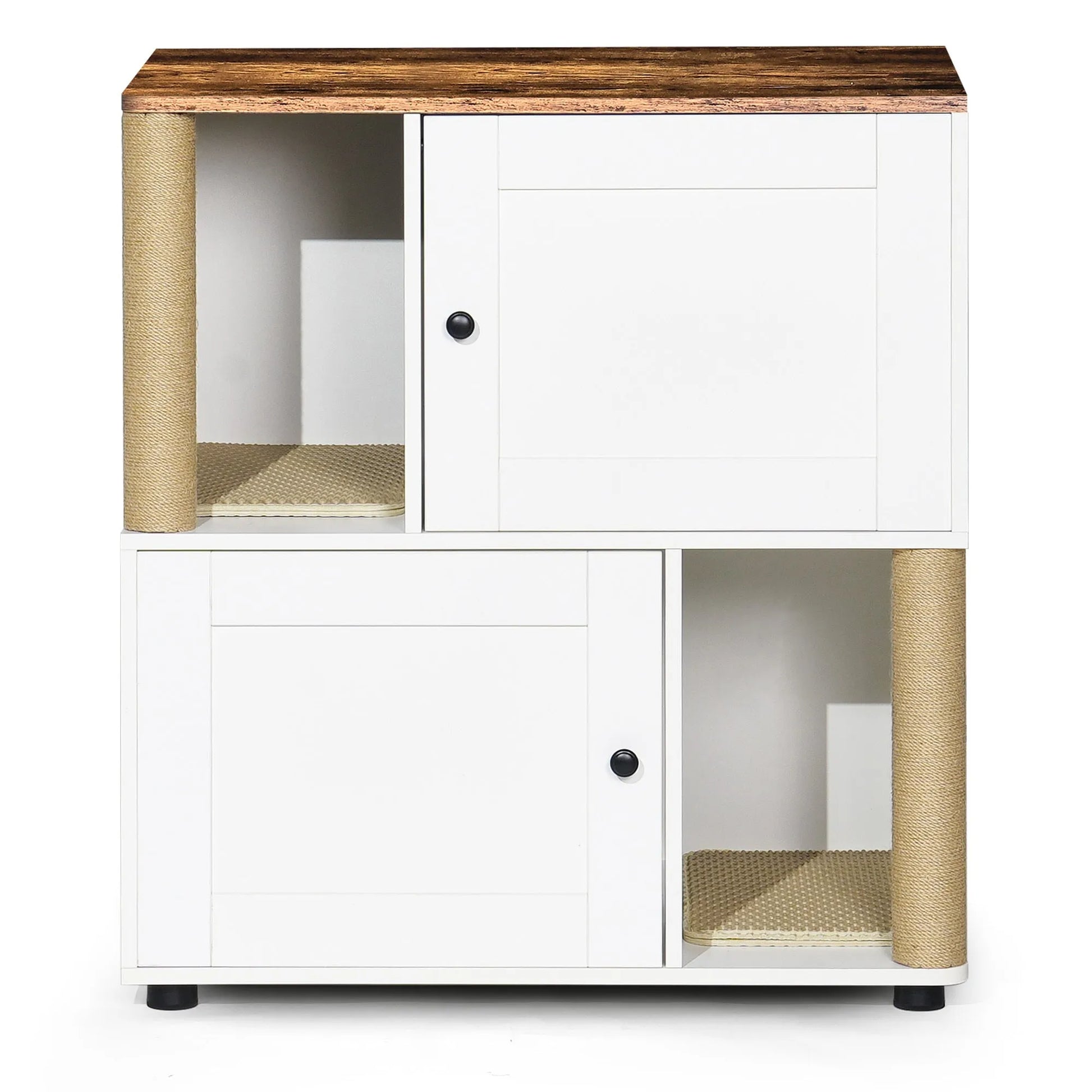 Double Cat Litter Box Enclouse,Cat Litter Box Enclosure for 2 Cats, Cat Litter Cabinet, Double Litter Box Enclosure with Shelve, Fit Most of Litter – view 8