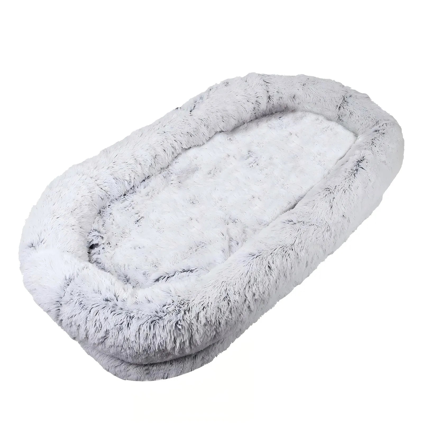 Human Dog Bed, Washable Faux Fur Dog Bed for People Doze Off, Napping Orthopedic Dog Bed,71''x45''x14'' Size Fits You and Pets (Grey) - Blankets and – view 8