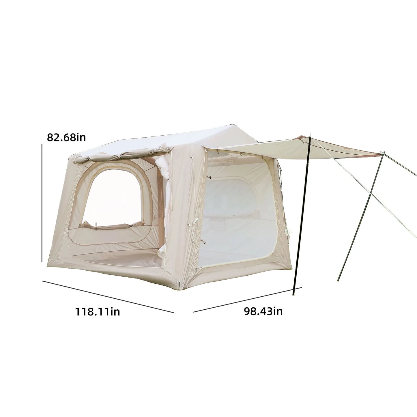 Inflatable Tents for Camping,suv tent , Easy Setup InflatableTent 4 Season Tent, Waterproof Oxford Air Glamping Tents for Camping Adult 4/6/8 Person – view 8