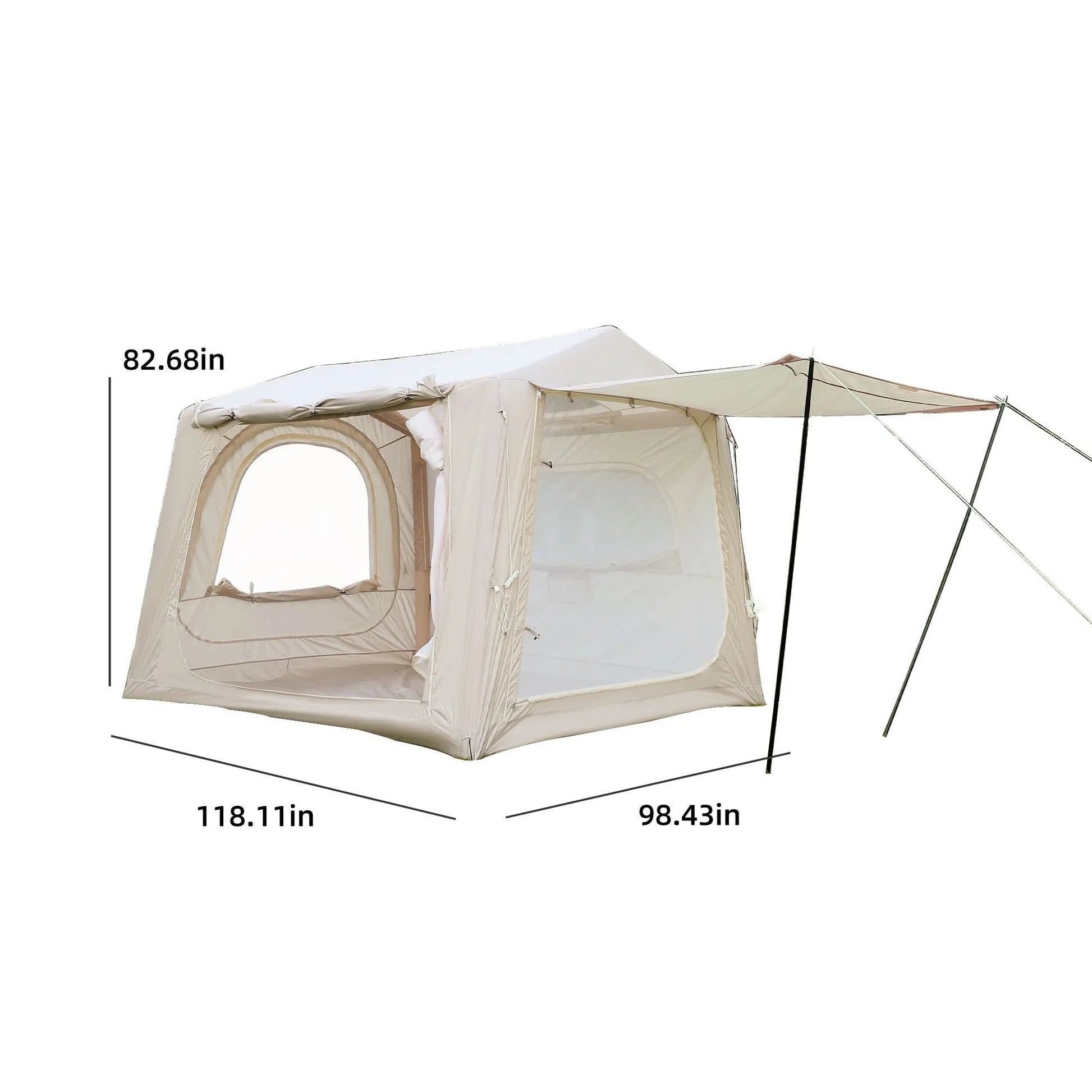 Inflatable Tents for Camping,suv tent , Easy Setup InflatableTent 4 Season Tent, Waterproof Oxford Air Glamping Tents for Camping Adult 4/6/8 Person – view 8