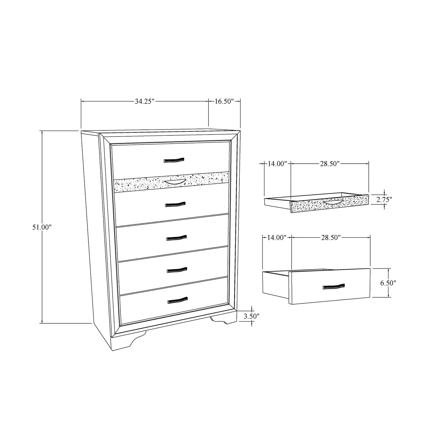 RYDER GREY 5PC QUEEN BEDROOM SET – view 9