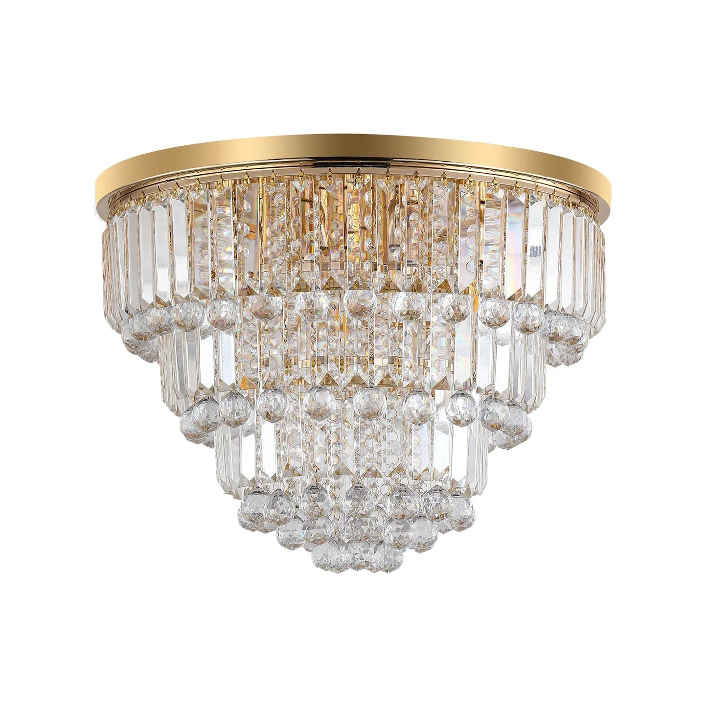 Gold luxury modern style crystal lights,large ceiling chandeliers,dining room,living room,bedroom (Bulb Not Included) – view 9