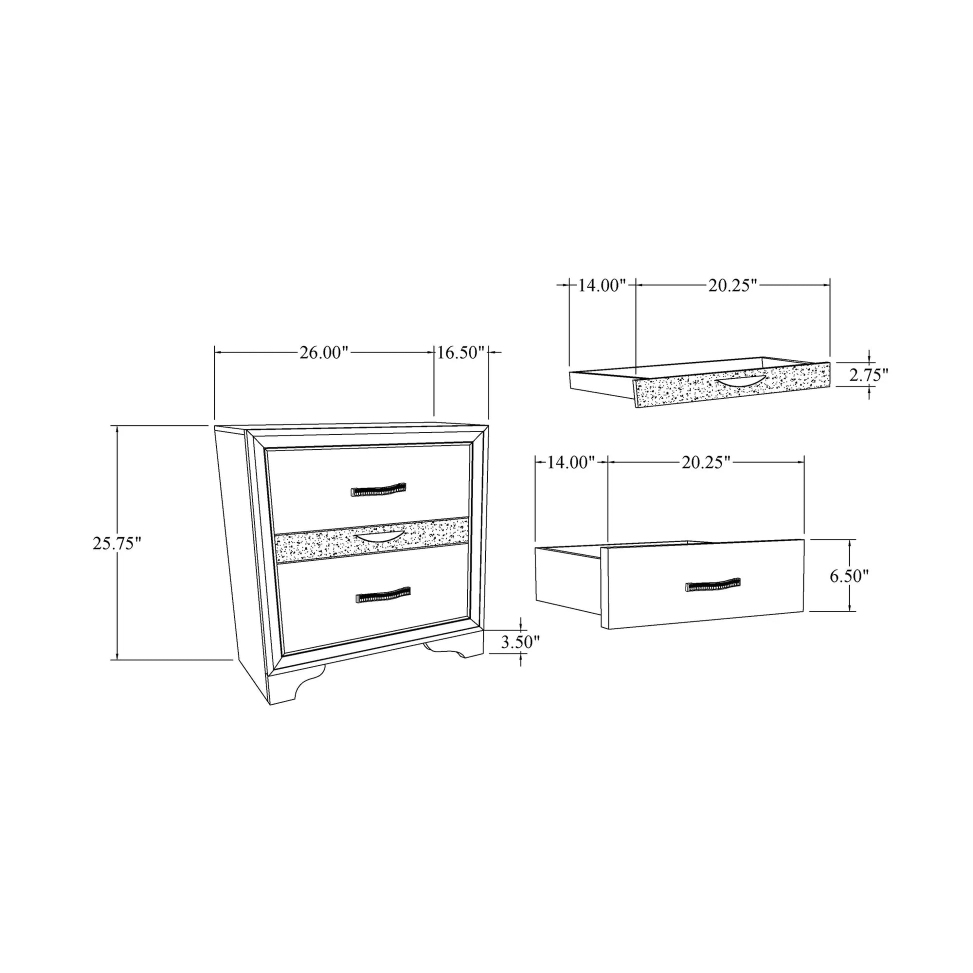 RYDER GREY 5PC QUEEN BEDROOM SET – view 10