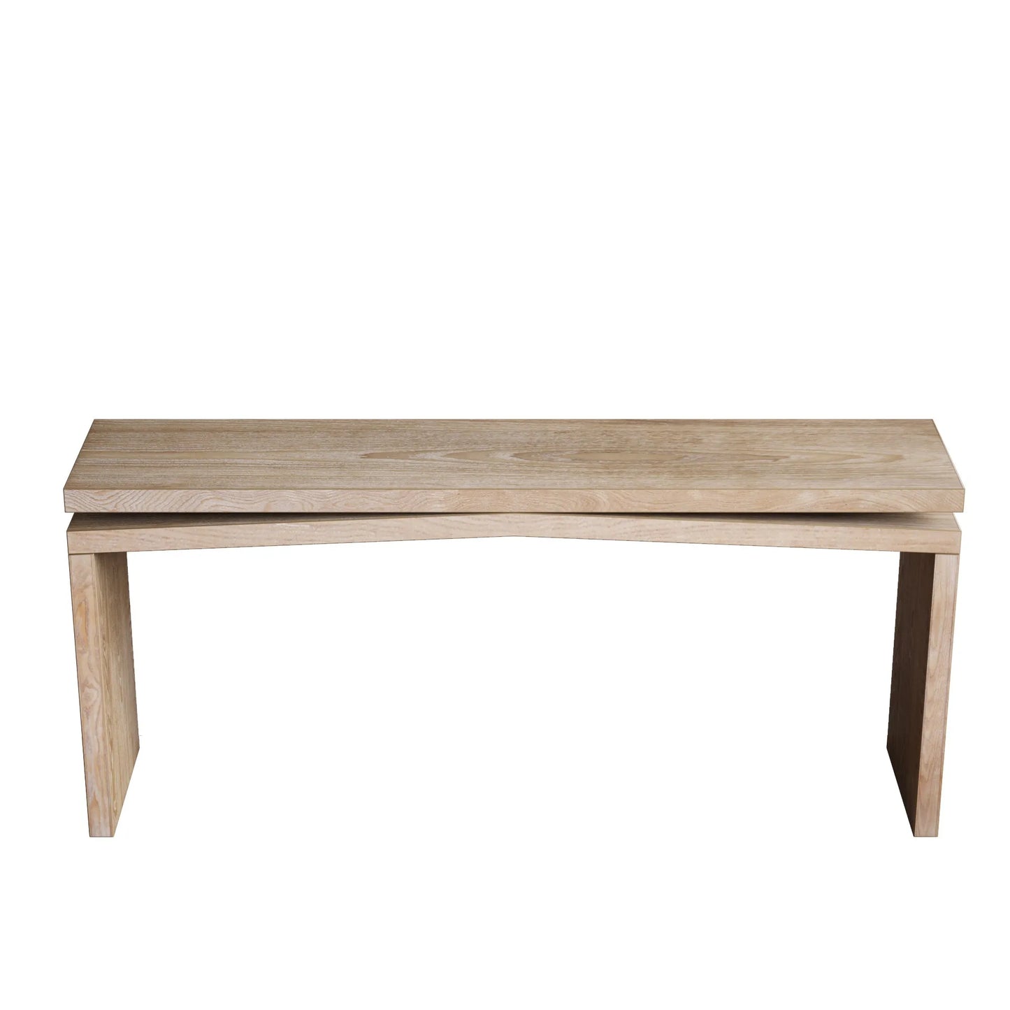 65-Inch Rustic Solid Wood Veneer Console Table, Long Farmhouse Entryway Sofa Table for Living Room, Hallway, Behind Couch, Apartment, Antique Natural – view 10