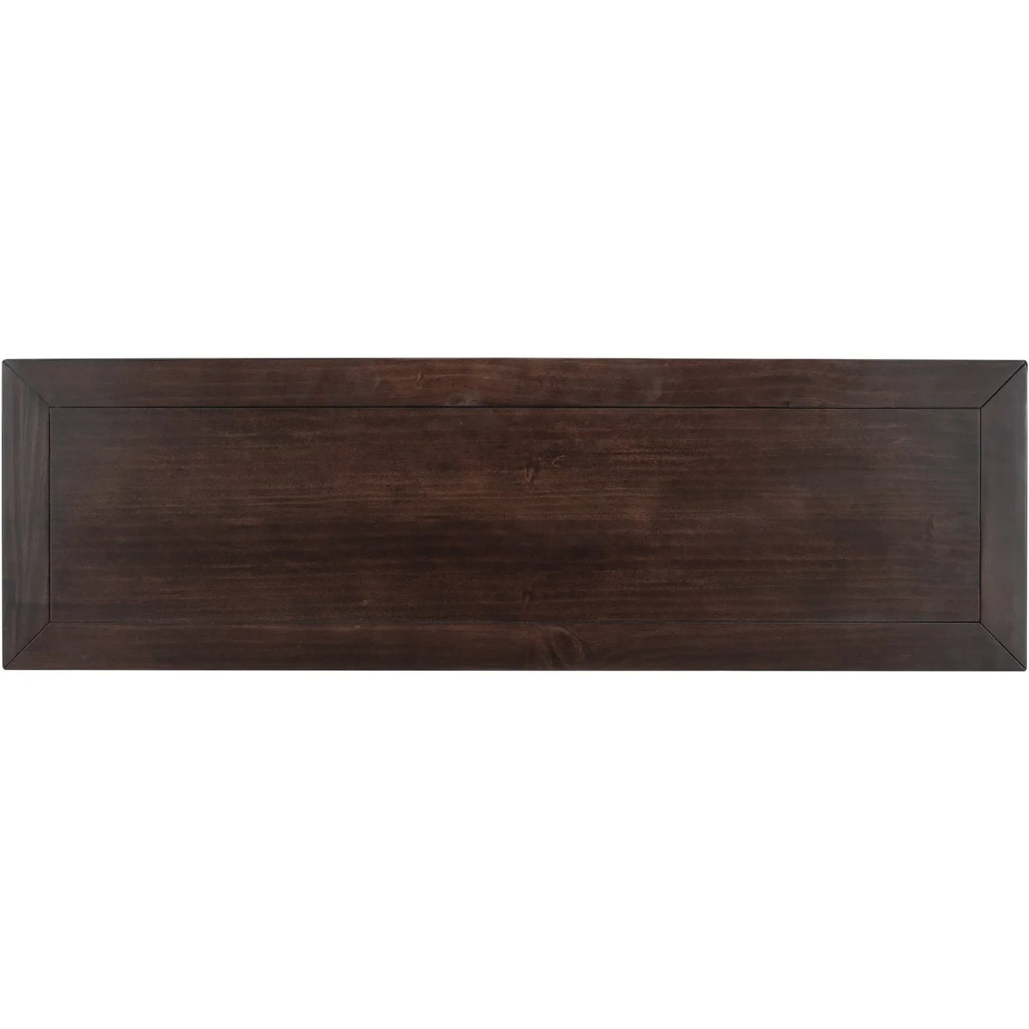 Classic Retro Style Console Table with Three Top Drawers and Open Style Bottom Shelf, Easy Assembly (Espresso) – view 10