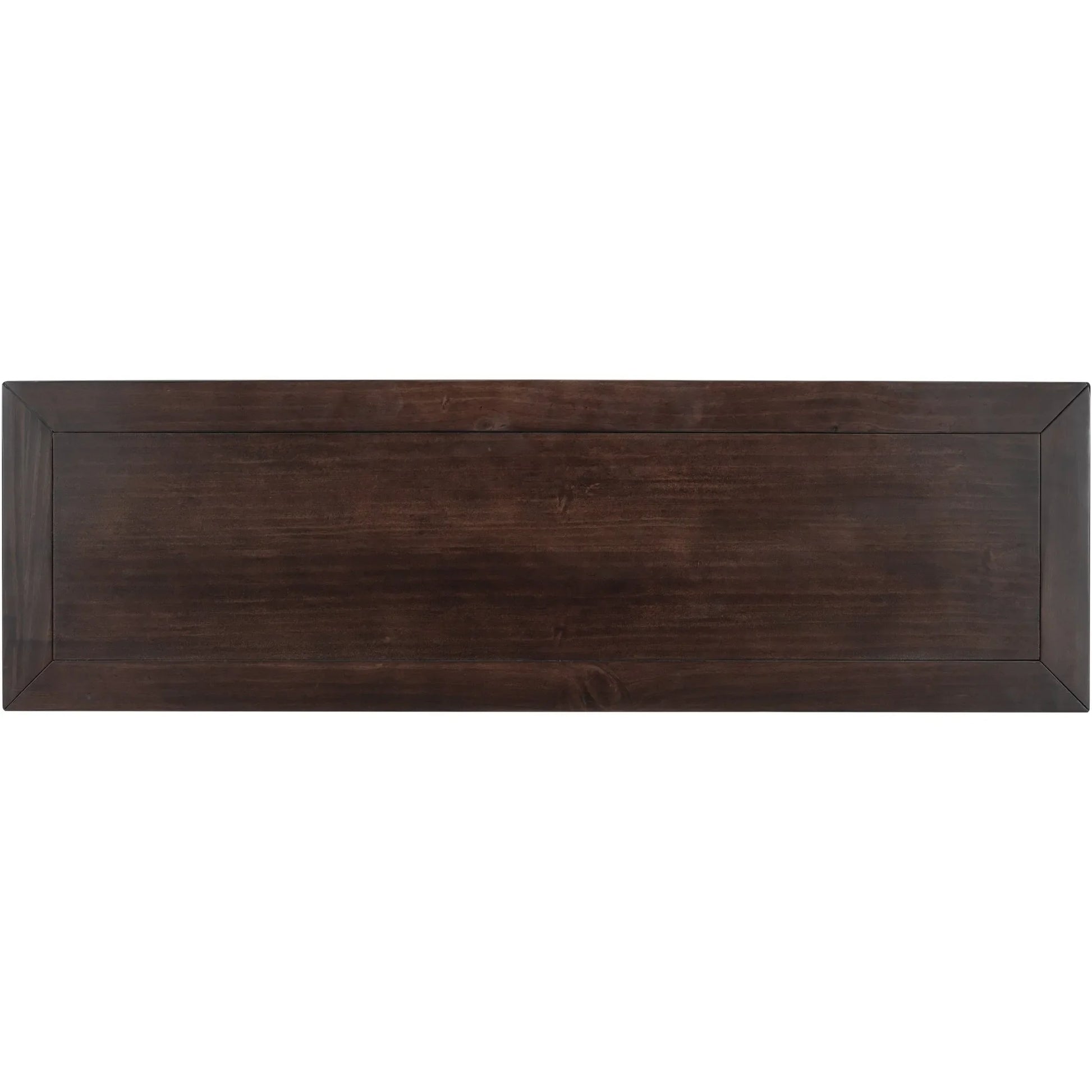 Classic Retro Style Console Table with Three Top Drawers and Open Style Bottom Shelf, Easy Assembly (Espresso) – view 10