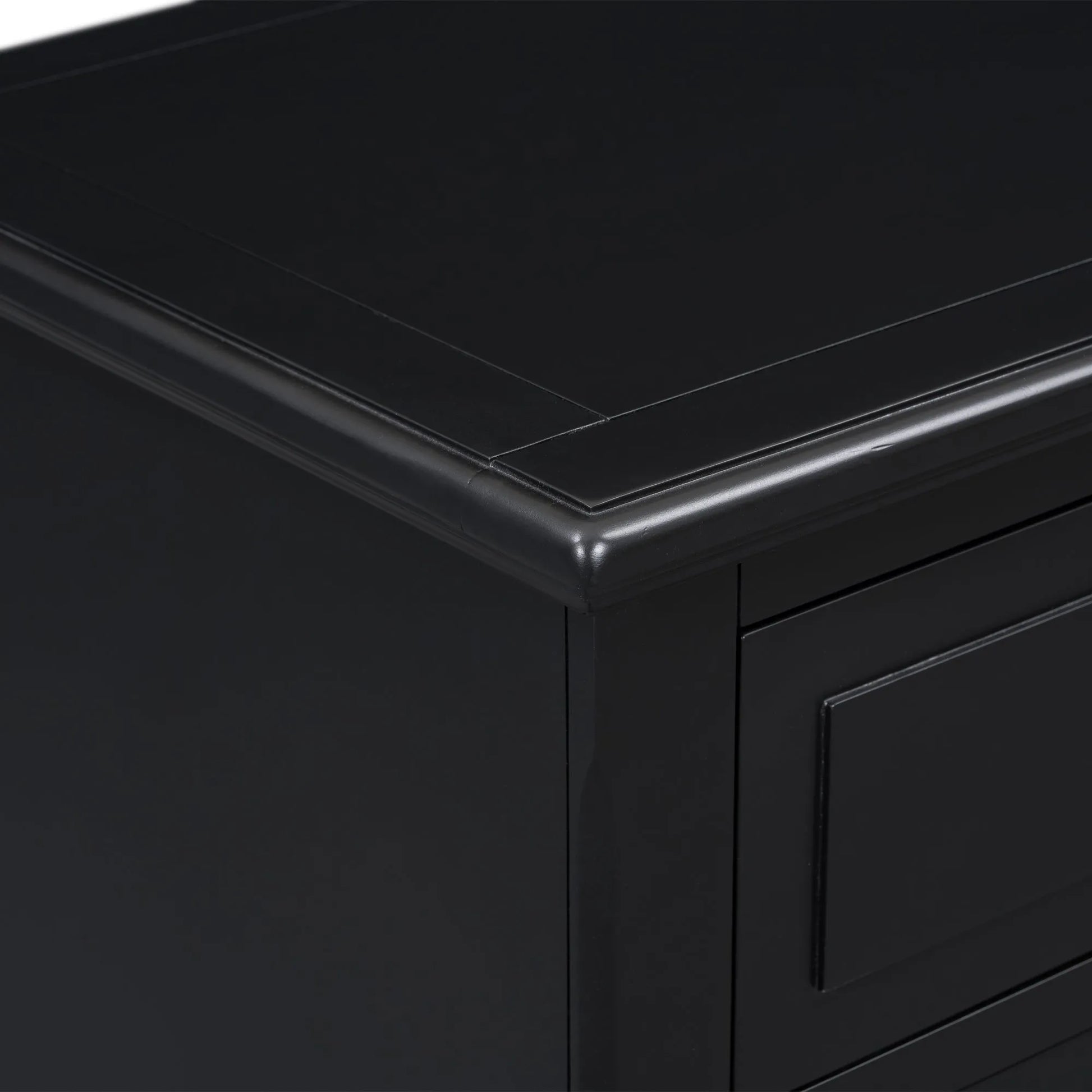 U_STYLE 28''painted Nightstand with 3 Drawers and Smooth Gliding Rails ,Simple Bedside Cabinet with Metal handle, Minimalist Sofa Side Table with – view 10