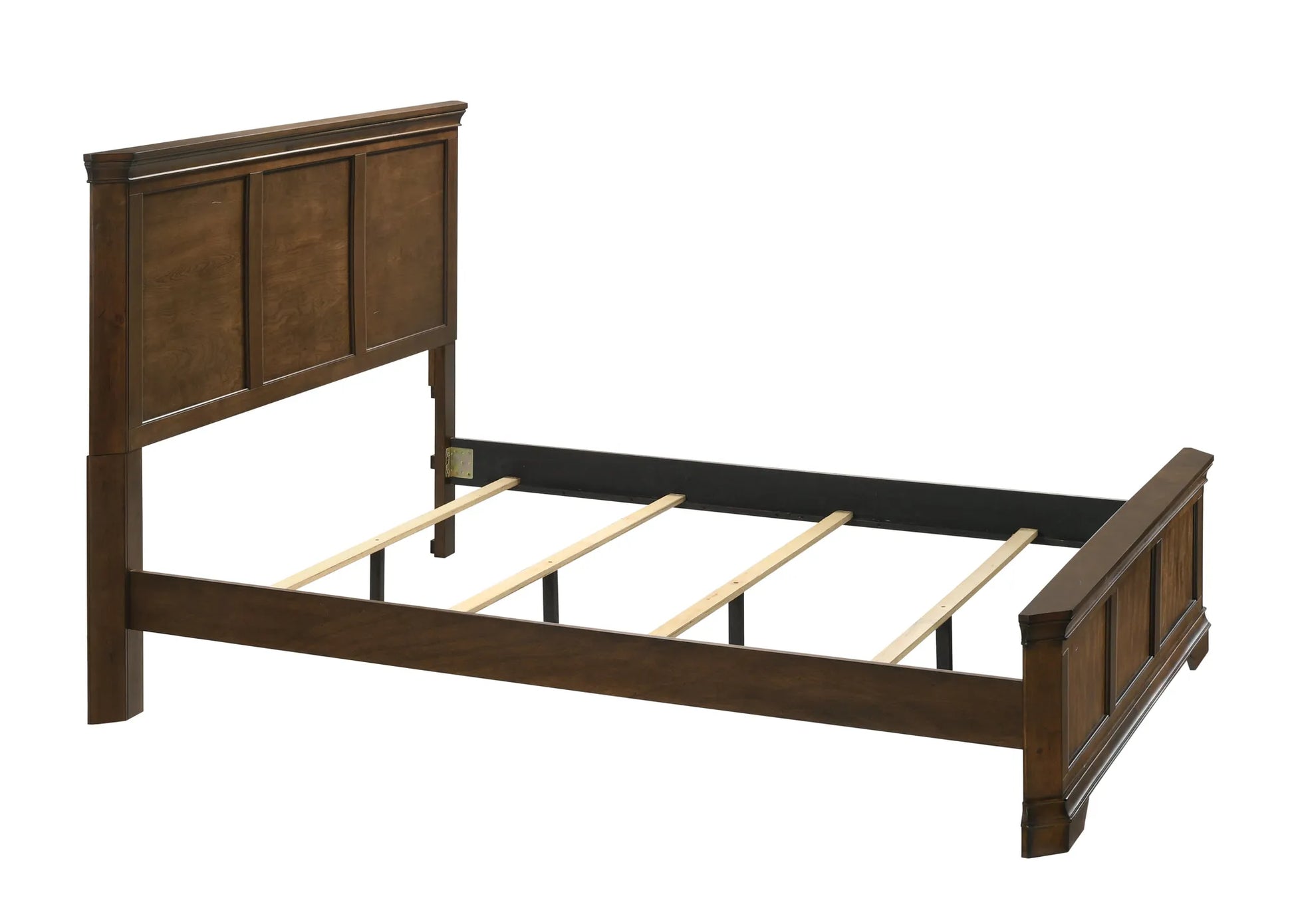 Maderne Traditional Wood Panel 6 pieces Queen Bed set with Dresser, Mirror, Two Nightstands, Chest – view 12