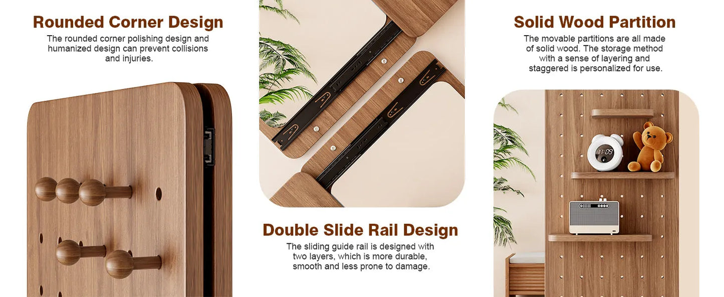 47.6 x 15.7 inch multi-functional design panel wall-mounted full-length mirror, space-saving, can be pushed and pulled. Suitable for bedroom/living – view 12