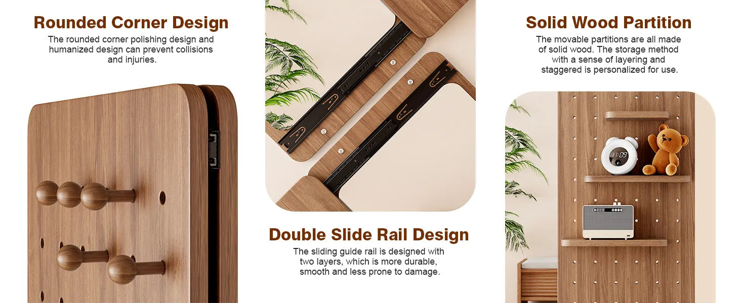 47.6 x 15.7 inch multi-functional design panel wall-mounted full-length mirror, space-saving, can be pushed and pulled. Suitable for bedroom/living – view 12