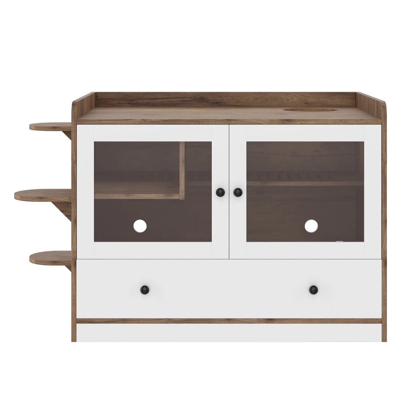 Cat Litter Box Enclosure, Hidden Cat Litter Box Furniture with Drawer and Stairs, Wooden Cat House Washroom for Bedroom,Cat Cabinet Side Table for – view 13